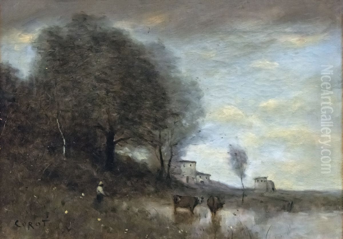 landscape Oil Painting by Jean-Baptiste Camille Corot