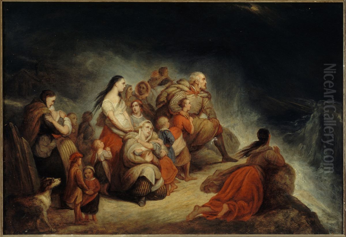 La tempete Oil Painting by Ary Scheffer