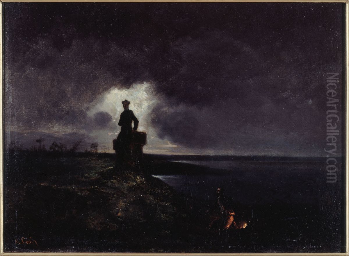 Scene fantastique Oil Painting by Maurice Sand
