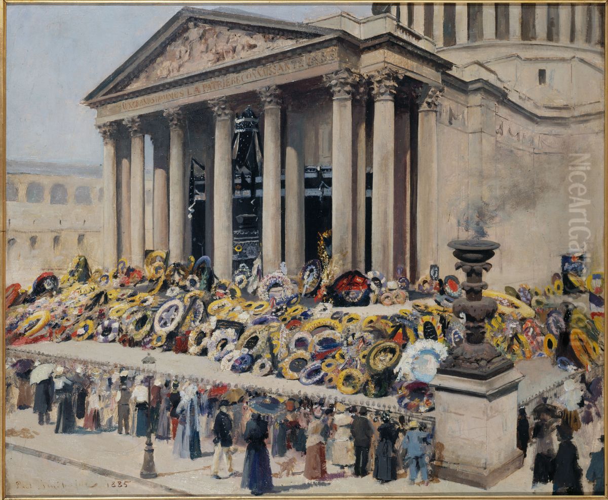 Les Funerailles de Victor Hugo, 31 mai et 1er juin 1885 Oil Painting by Jean-Paul Sinibaldi