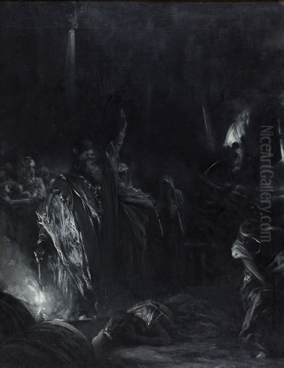 Arcadion Oil Painting by Jean-Joseph Benjamin-Constant