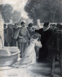 Amy Robsart au pied de la reine