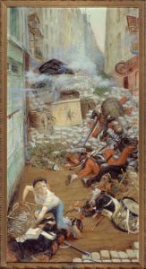 Gavroche ramassant des balles pour la barricade