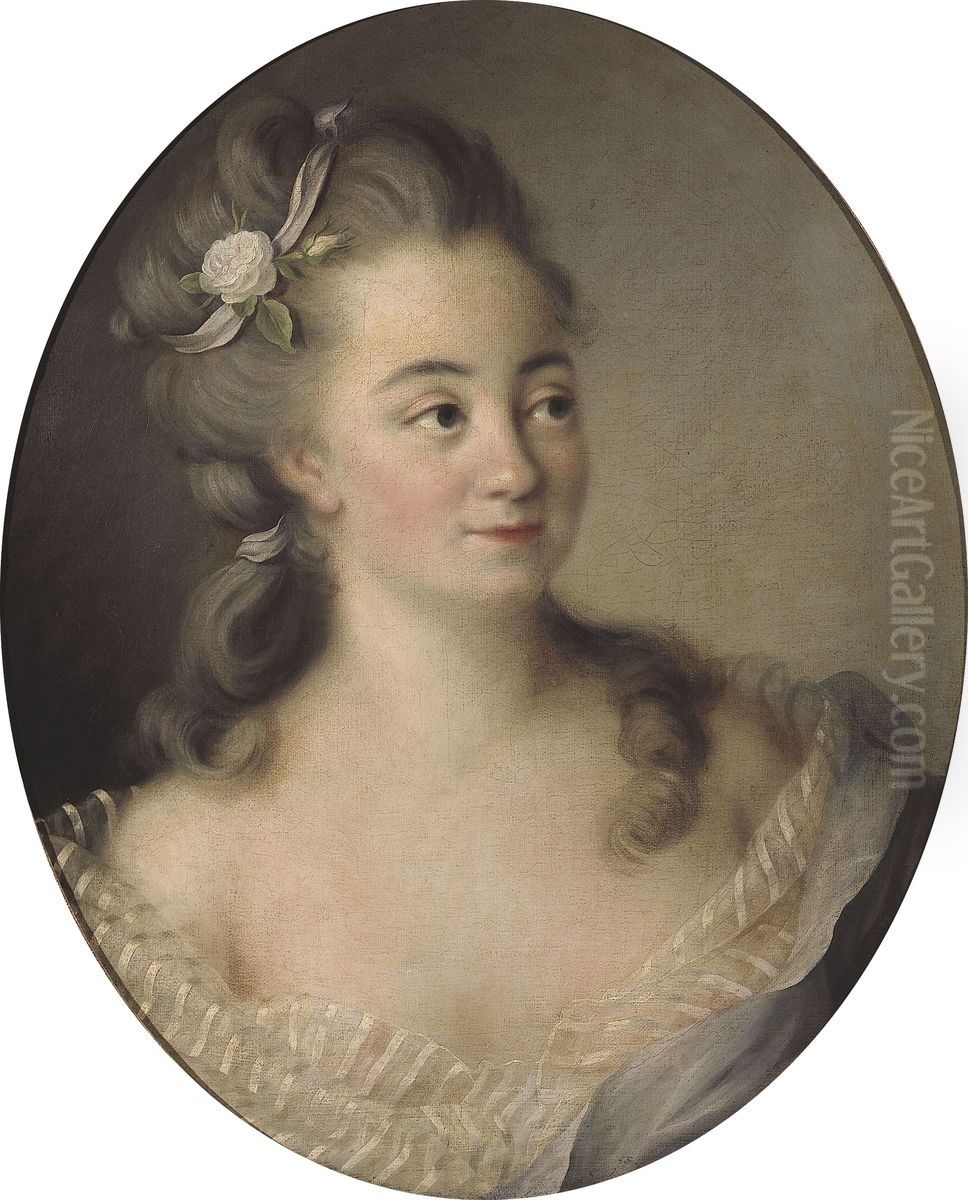 Portrait presume de Madame Dugazon, actrice de la Comedie-Italienne Oil Painting by Unidentified painter