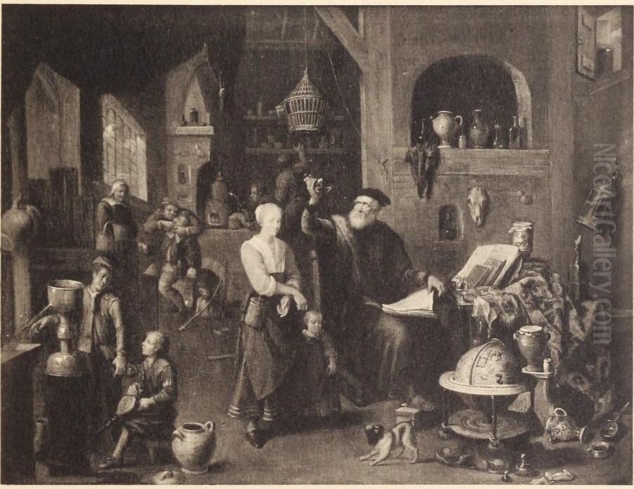 Le Medicin Oil Painting by Balthasar Van Den Bossche