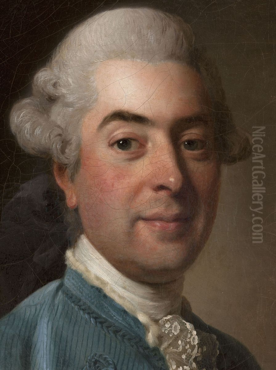 Portrait of Charles-Marin de La Haye des Fosses Oil Painting by Alexander Roslin