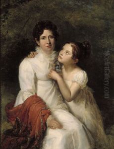 Portrait de Madame Bauquin Du Boulay et de sa niece Mademoiselle Bauquin de La Souche