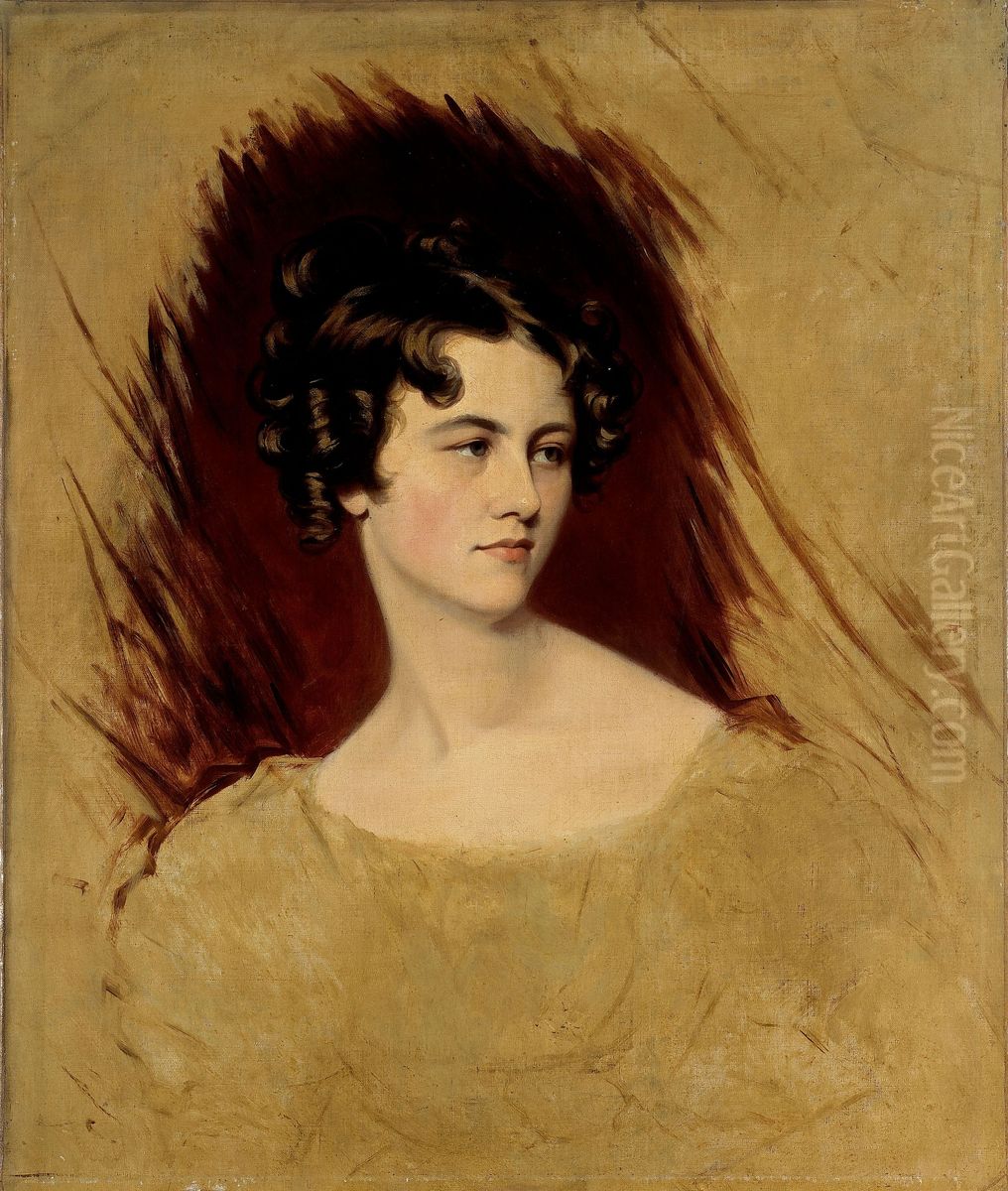 Portrait presumed to be of Princess Clementine de Metternich Oil Painting by Thomas Lawrence