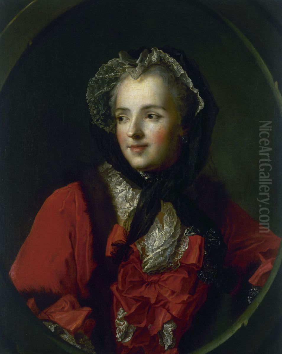 Portrait de Marie Leszczynska, reine de France Oil Painting by Jean-Marc Nattier