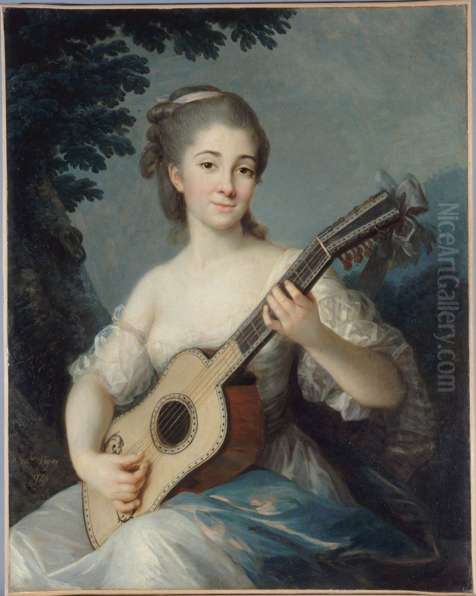 Portrait of Marie-Louise-Adelaide-Jacquette de Robien Oil Painting by Elisabeth Louise Vigee Le Brun