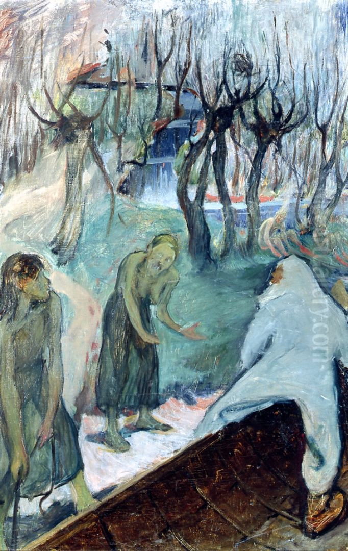 Vainamoinen in Tuonela Oil Painting by Pekka Halonen
