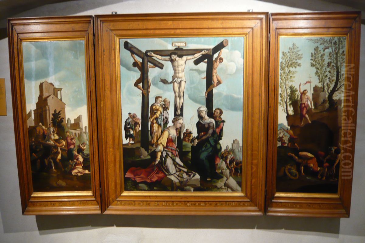 Calvarie Oil Painting by Jan Van Scorel