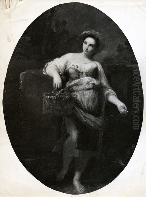 Spanish Girl Oil Painting by Giuseppe Maria Crespi