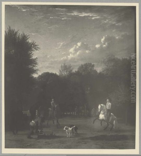 The Riding School Oil Painting by Karel Dujardin