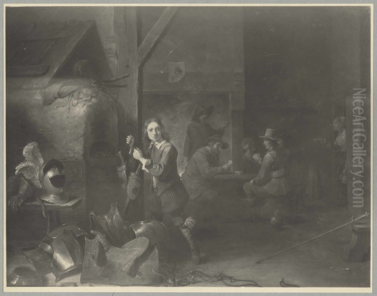 Corps de Garde Oil Painting by David Teniers the Younger