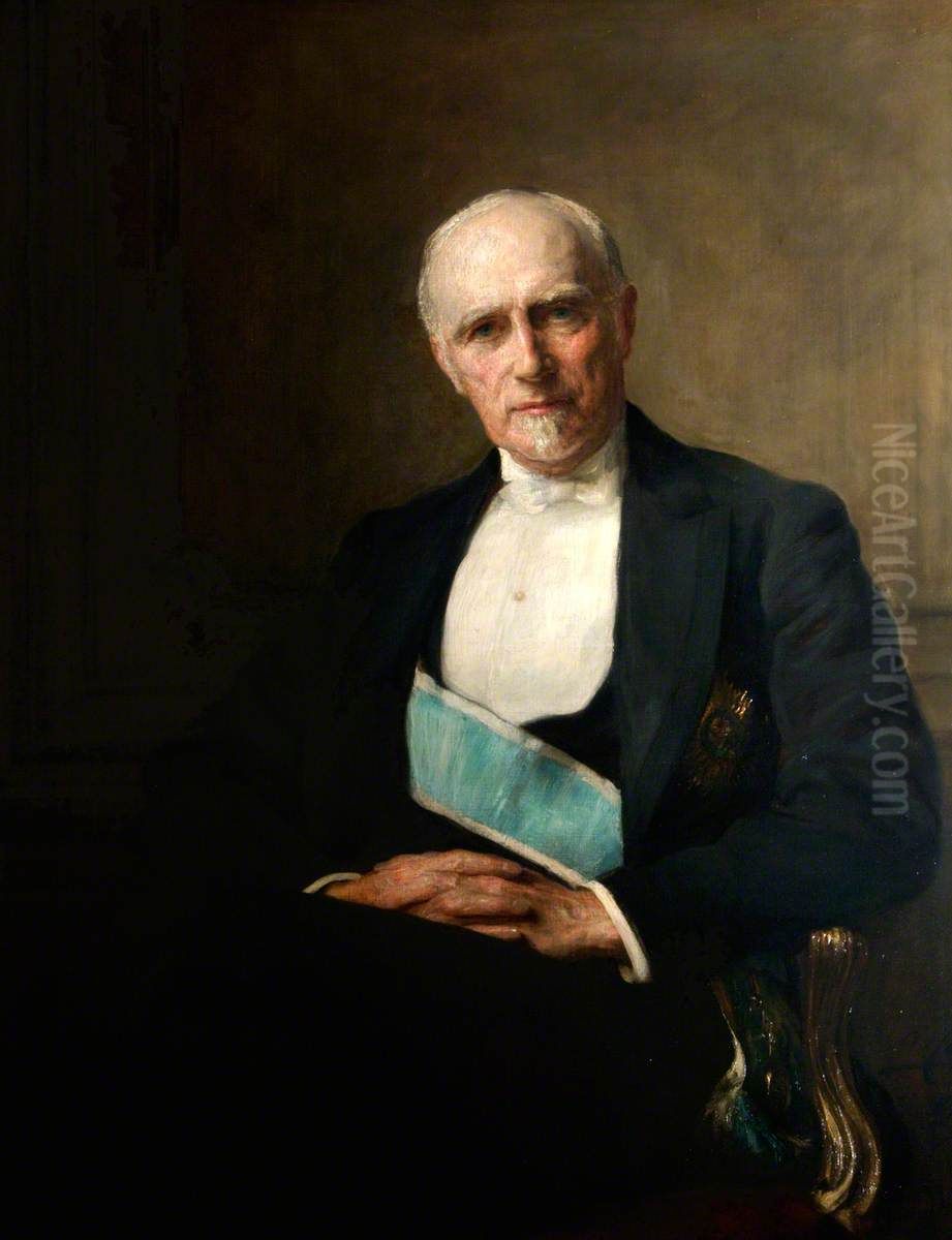 Thomas George Baring, Earl of Northbrook (1826-1904) Oil Painting by Arthur Stockdale Cope