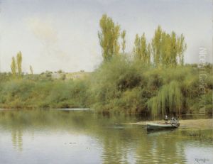 Bank of the Guadaira with Boat
