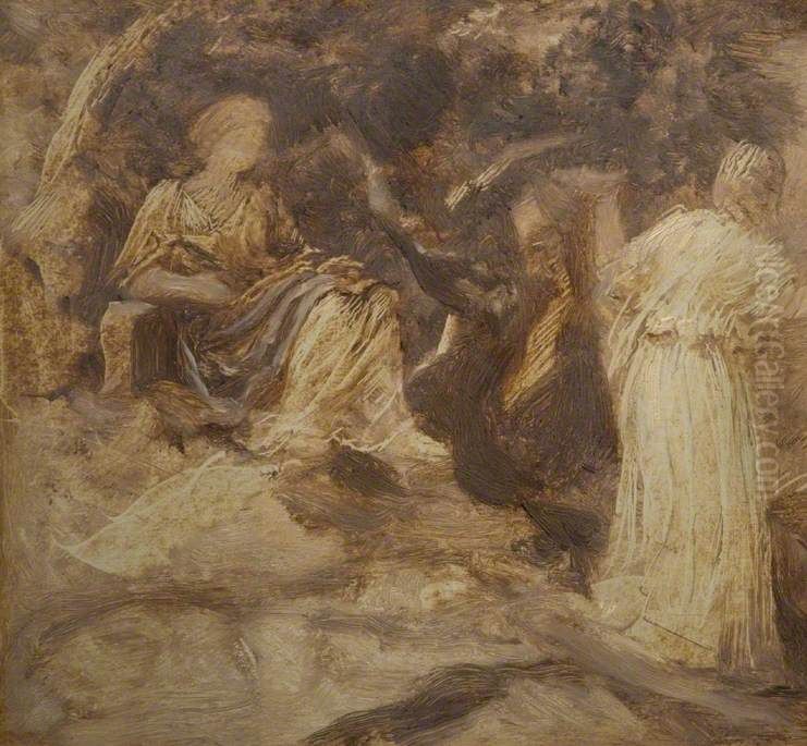 The Grove Of Artemis Oil Painting by Edward Calvert