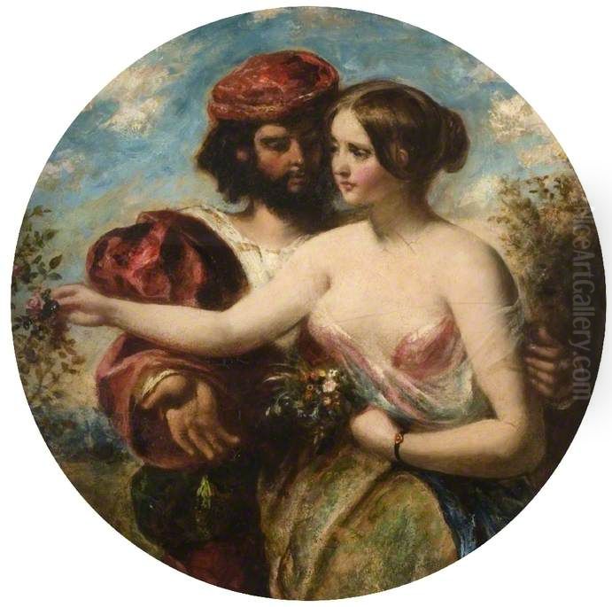 Gather the Rose of Love While Yet 'Tis Time Oil Painting by William Etty
