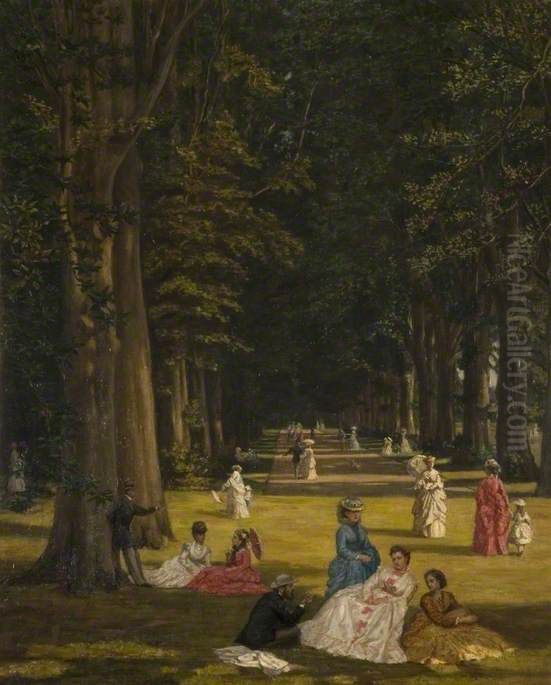 The Avenue, Wildernesse, Kent Oil Painting by Valentine Cameron Prinsep