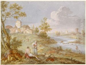 Italianate Landscape with River