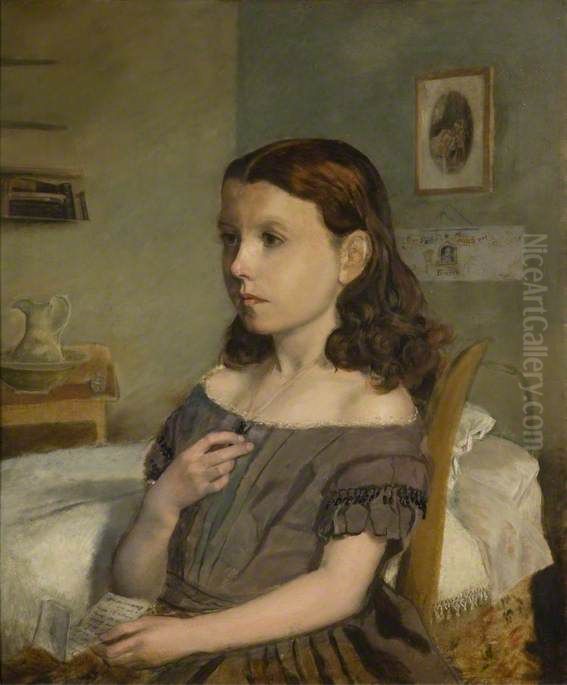 Portrait of Ellen Bennett Oil Painting by Edward R. Taylor