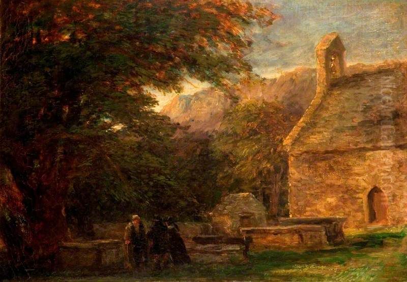 The Church, Bettws-y-Coed Oil Painting by David Cox Jr.