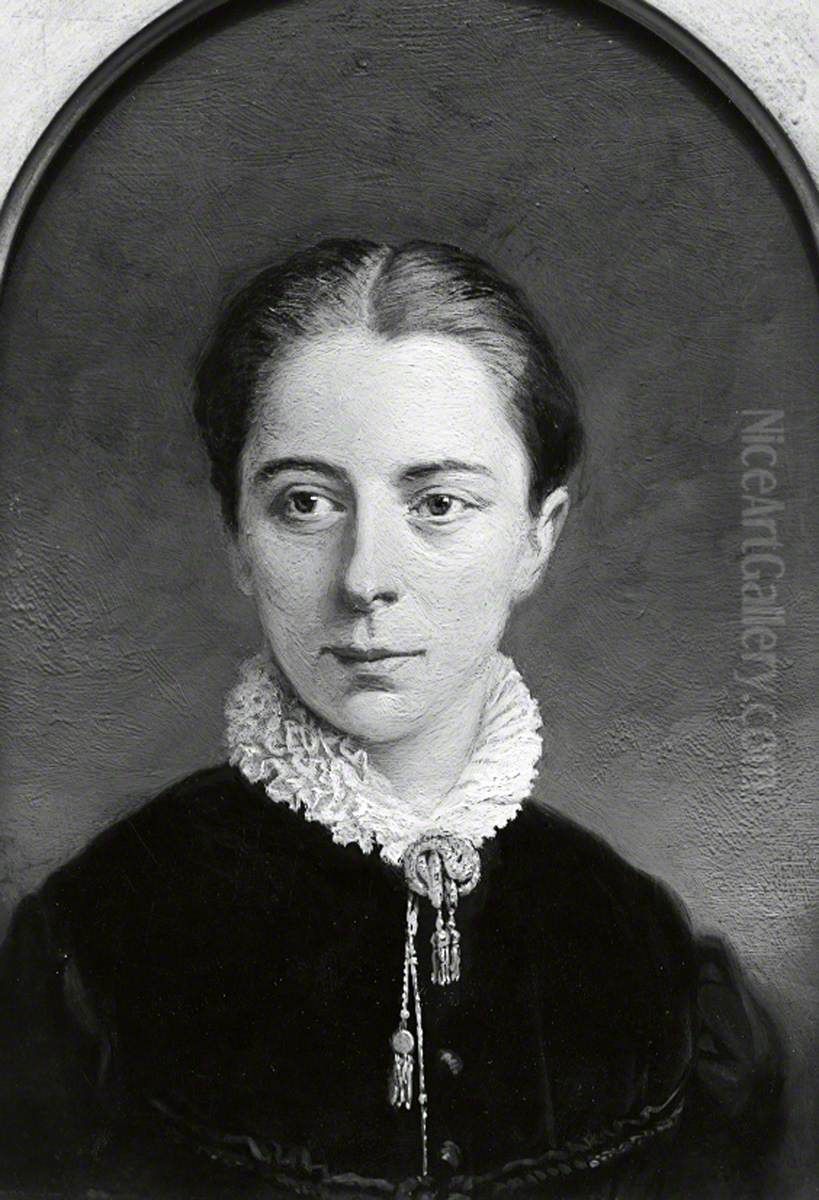 Portrait of Mrs Allen E Everitt Oil Painting by Jonathan Pratt