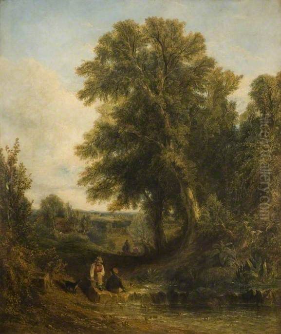 English Landscape Oil Painting by Thomas Creswick