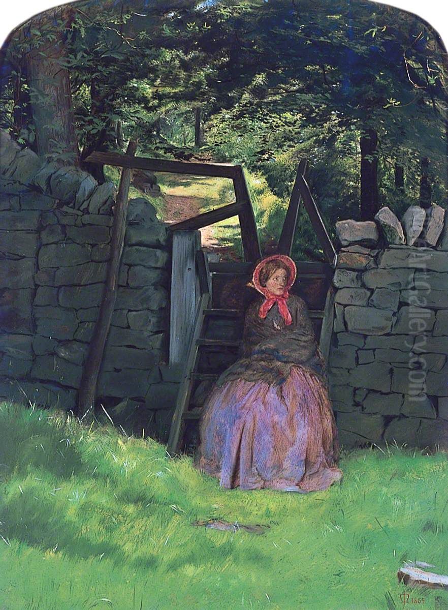 Waiting Oil Painting by Sir John Everett Millais