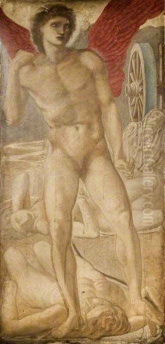 Troy Triptych Oil Painting by Edward Burne-Jones