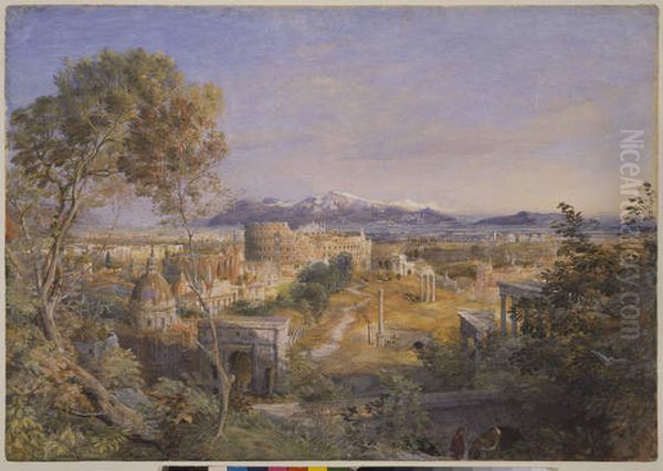 A View Of Ancient Rome Oil Painting by Samuel Palmer