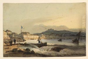The Praya Grande, Macao, from the south, with St Peter's Fort to the left The Praya Grande, Macao, from the south, with St Peter's Fort to the left