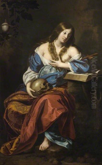 The Penitent Magdalene Oil Painting by Nicolas Regnier