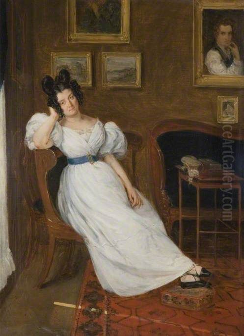 Portrait of Madame Simon Oil Painting by Eugene Delacroix