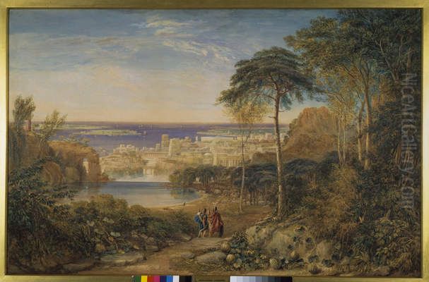 Aeneas and Achates Oil Painting by David Cox Jr.