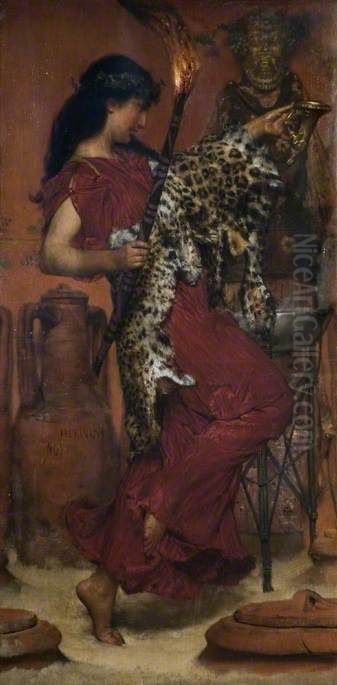 Autumn Vintage Festival Oil Painting by Lawrence Alma-Tadema