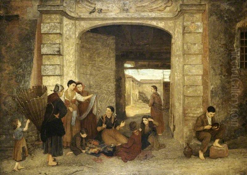 The Eternal Door (Cairate, Lombardy) Oil Painting by Louisa Starr