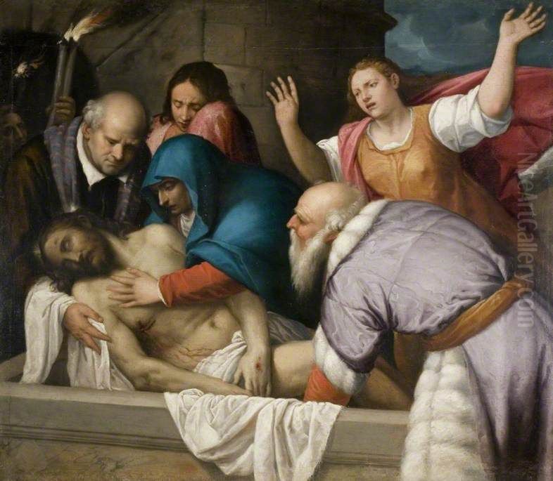The Entombment Of Christ Oil Painting by Birmingham Museums Trust