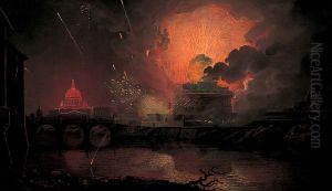 Firework Display at the Castel Sant Angelo
