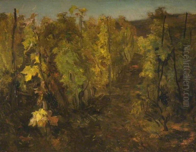 La Vigne [The Vine] Oil Painting by Charles-Francois Daubigny
