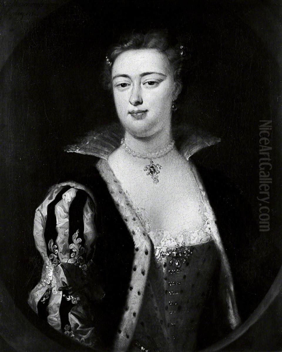 Portrait Of Elizabeth, Marchioness Of Lindsey Oil Painting by Isaac Whood