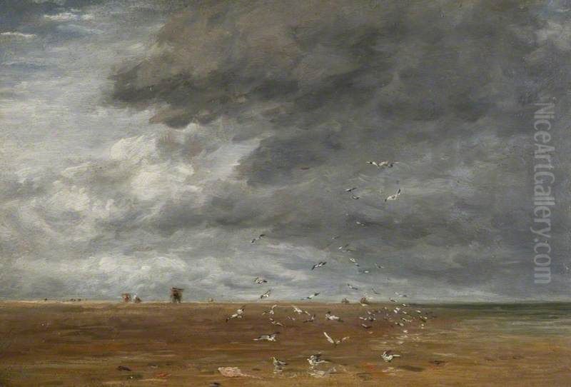 On the Sands Oil Painting by David Cox Jr.