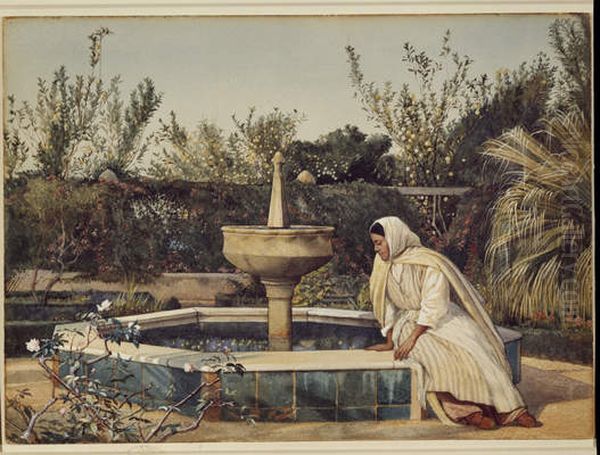 An Algerian Garden Oil Painting by Birmingham Museums Trust