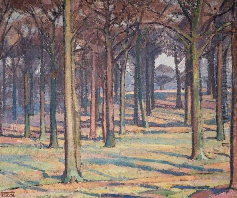 Wood in Richmond Park Oil Painting by Spencer Gore