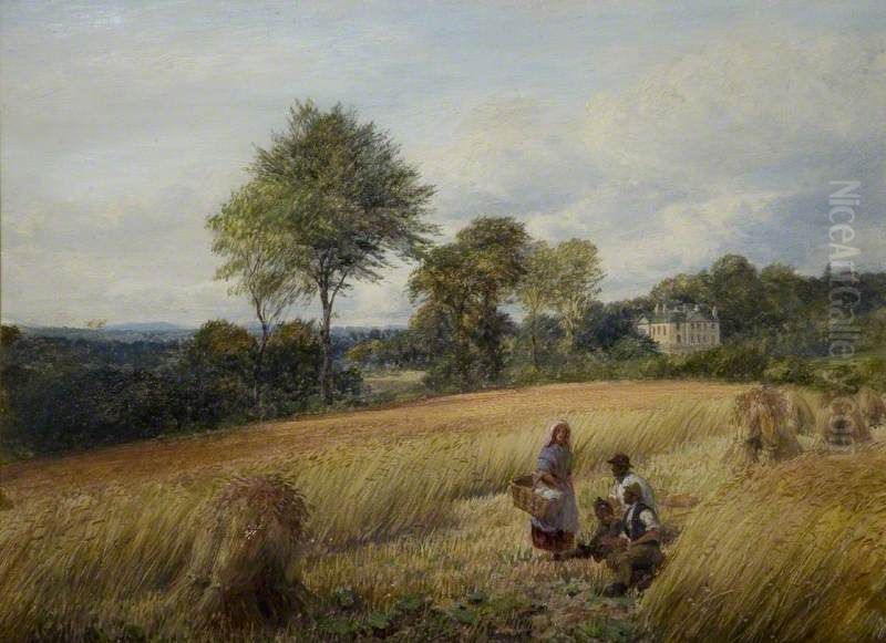 The Grove, Harborne Oil Painting by Charles Thomas Burt