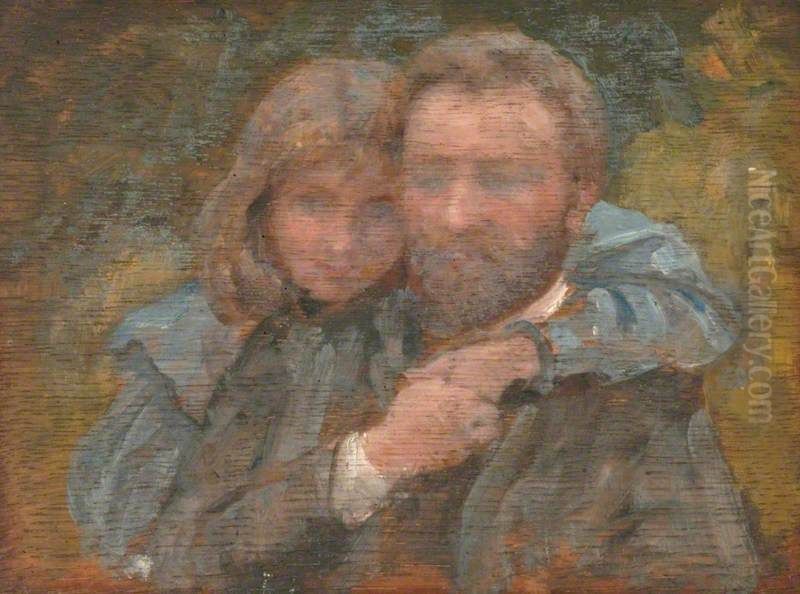 Enrico and Estella Canziani Oil Painting by Louisa Starr