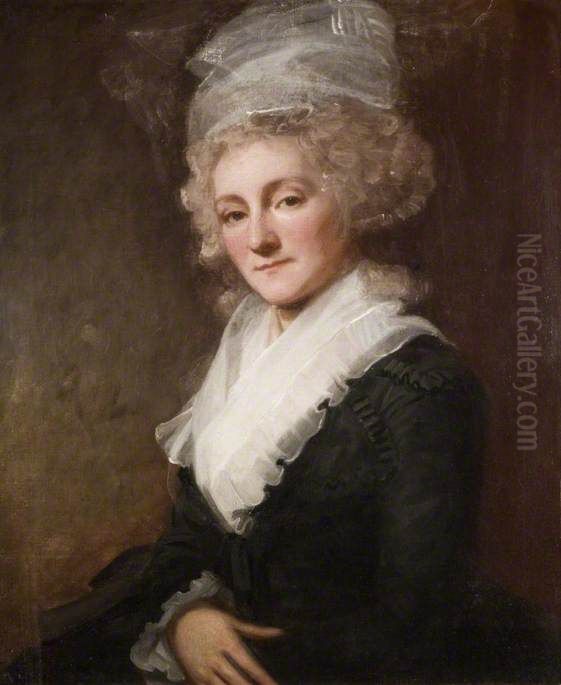 Portrait Of Anne, Lady Holte ( 1734-99 ) Oil Painting by George Romney