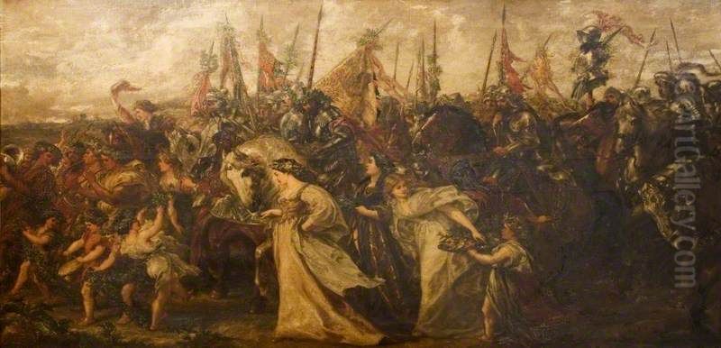 The Return Of The Victors Oil Painting by John Gilbert