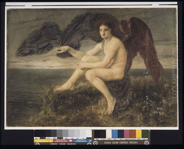 Dawn Oil Painting by Simeon Solomon